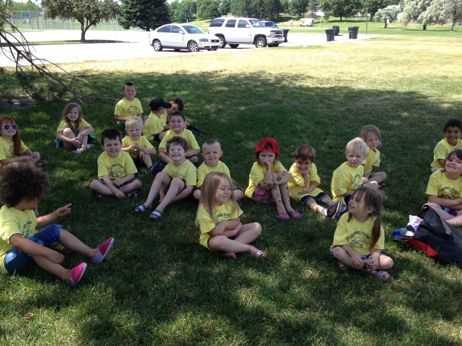 Children's Corner summer camp group outdoors