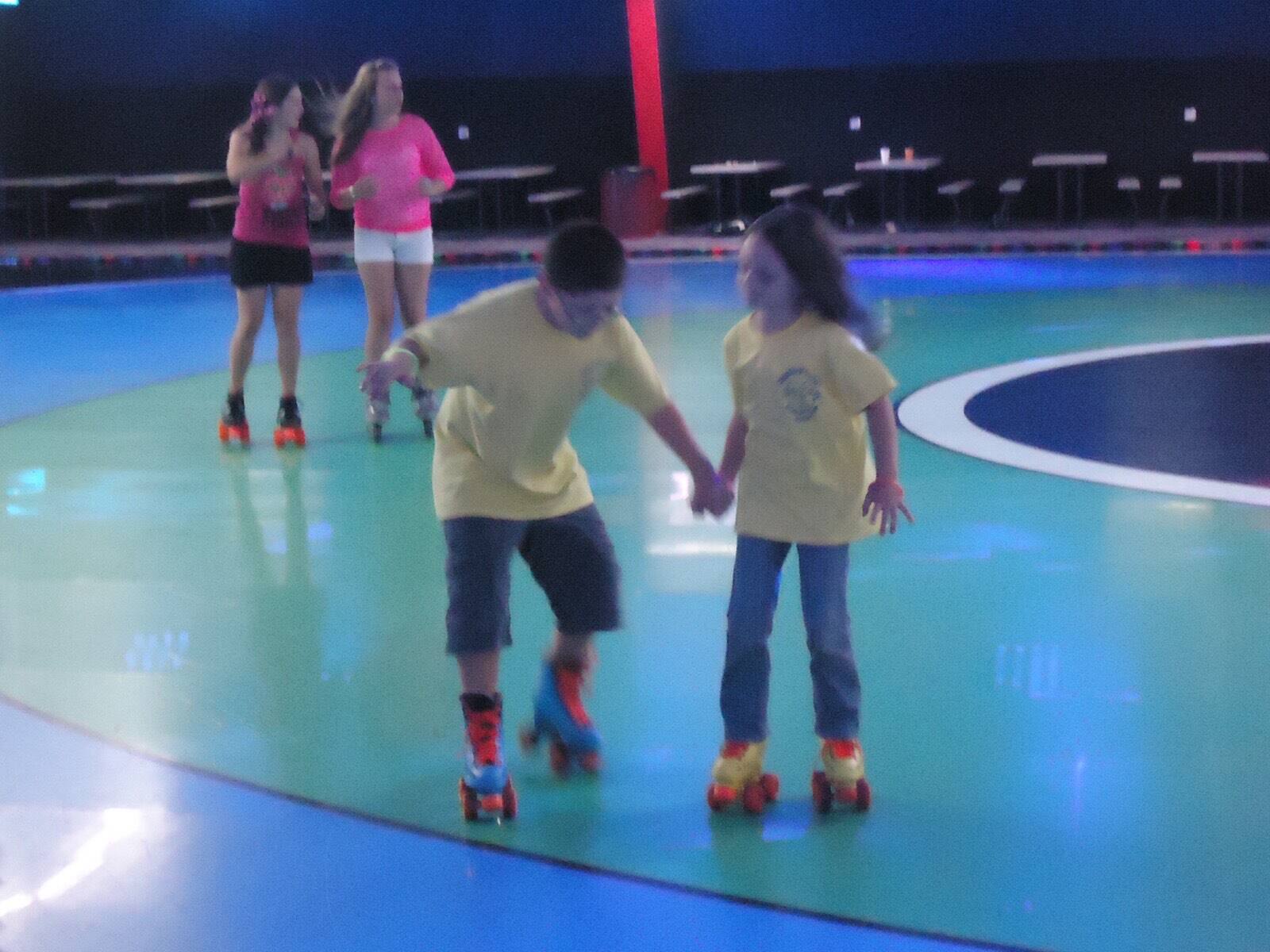 Children's Corner summer camp roller skating outing